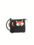 Cartoon Graphic Coin Purse Genuine Leather Zipper