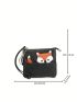 Cartoon Graphic Coin Purse Genuine Leather Zipper