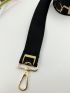 Letter Graphic Wide Adjustable Bag Strap