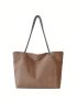 Medium Shopper Bag Grommet Eyelet Detail Minimalist