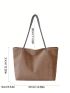 Medium Shopper Bag Grommet Eyelet Detail Minimalist