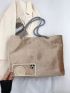 Medium Shopper Bag Grommet Eyelet Detail Minimalist