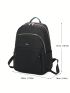 Pocket Front Classic Backpack Fashion Zipper