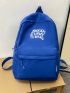 Letter Graphic Classic Backpack Medium Zipper