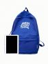 Letter Graphic Classic Backpack Medium Zipper