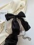 Minimalist Bucket Bag Mini Bow Decor