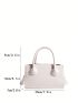 Mini Square Bag PU Double Handle Minimalist