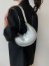 Crocodile Embossed Hobo Bag Small Funky