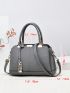 Litchi Embossed Top Handle Bag PU, Mothers Day Gift For Mom