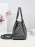 Litchi Embossed Top Handle Bag PU, Mothers Day Gift For Mom