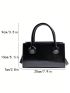 Mini Square Bag Double Handle PU Minimalist