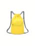 Medium Drawstring Backpack Yellow