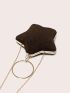 Star Design Novelty Bag Brown Ring Strap For Party