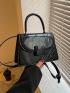 Mini Flap Square Bag Black Minimalist