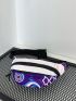 Colorblock Fanny Pack Geometric Pattern