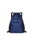 Minimalist Drawstring Backpack Pocket Front