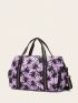 Large Travel Bag Tree Pattern Colorblock