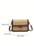 Mini Crossbody Bag Two Tone Flap