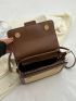 Mini Crossbody Bag Two Tone Flap