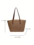 Large Capacity Straw Bag Double Handle