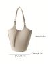 Medium Bucket Bag Solid Color