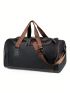 Men Duffel Bag Pu Travel Bag Waterproof Gym Bag Luggage Bag Weekend Bag