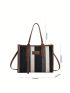 Fashion Zipper Color Tote Bag For Women, Small Shoulder Bag