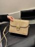 Crocodile Embossed Square Bag Flap Mini