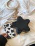 Minimalist Novelty Bag Mini Star Shaped Black