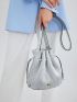 PREMIUM METALLIC DRAWSTRING DESIGN BUCKET BAG