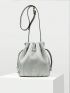 PREMIUM METALLIC DRAWSTRING DESIGN BUCKET BAG