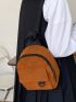 Minimalist Classic Backpack Zipper Corduroy