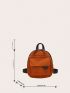 Minimalist Classic Backpack Zipper Corduroy