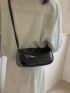 Minimalist Crossbody Bag Small Zipper Black