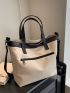 Minimalist Top Handle Bag Medium Double Handle