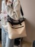 Minimalist Top Handle Bag Medium Double Handle