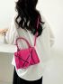 New Contrast Color Fashion Women's Handbag Oblique Shoulder Bag