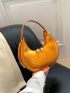 Crocodile Embossed Hobo Bag Small Funky