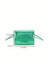 Mini Square Bag Crocodile Embossed Metallic PU Funky