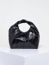 Medium Hobo Bag Black Minimalist Top Handle For Daily