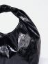 Medium Hobo Bag Black Minimalist Top Handle For Daily