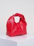 Medium Hobo Bag Red Minimalist Top Handle For Daily