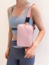 Small Fanny Pack Beige Minimalist For Sport