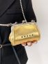 Mini Square Bag Star Pattern Gold Funky