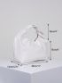 Medium Hobo Bag White Minimalist Top Handle For Daily