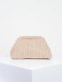 Medium Dome Bag Khaki Minimalist Clutch Bag For Daily