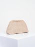 Medium Dome Bag Khaki Minimalist Clutch Bag For Daily