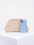 Medium Dome Bag Khaki Minimalist Clutch Bag For Daily