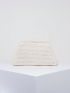 Medium Dome Bag Beige Minimalist Clutch Bag For Daily