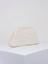 Medium Dome Bag Beige Minimalist Clutch Bag For Daily